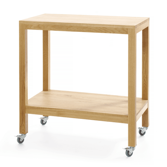 Madeira oak waiter's trolley, 820x460x(h)850 mm - Custom Wood DesignsMadeira oak waiter's trolley by Fine Dine with 820x460x850 mm dimensions, featuring sturdy shelves and a polished wood finish.Waiter's trolley664483