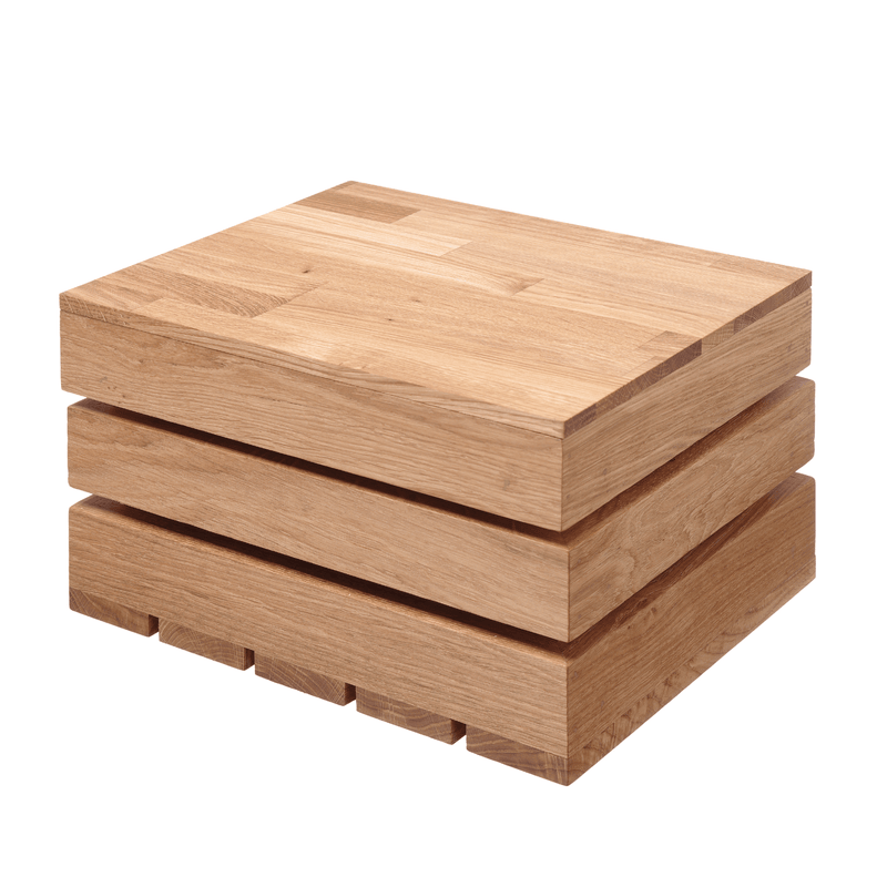 Load image into Gallery viewer, Madeira overlay GN 1/1 - Custom Wood DesignsFine Dine Madeira overlay GN 1/1 with oak surface, showcasing a natural wood finish and seamless design for professional dining settings.oak overlay505045
