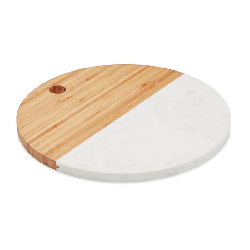 Load image into Gallery viewer, Bamboo/Marble serving board pack of 25 Custom Wood Designs __label: Multibuy marblebambooboardcustomwooddesigns
