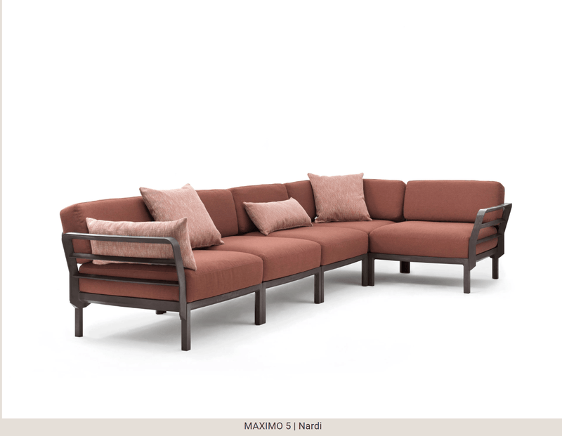 Load image into Gallery viewer, Maximo Armrest Modular Seating Component - Custom Wood DesignsMaximo 60x40 Nardi outdoor cushion with Sunbrella fabric, rectangular shape, suitable for hospitality seating.Nardi Accesorries Armrest24575219346935Terra
