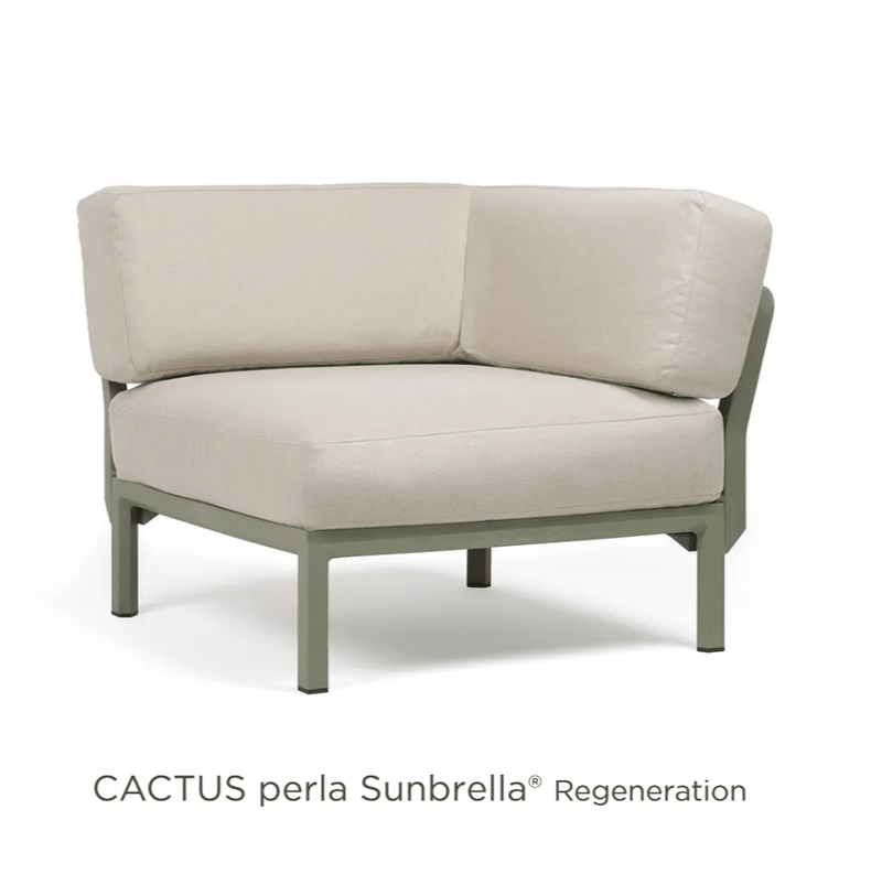 Load image into Gallery viewer, Maximo Corner Module Modula Corner Seat - Custom Wood DesignsNardi Maximo Corner Module from Modula Corner Seat, outdoor modular sofa with cactus design for hospitality and outdoor seating.Modular Sofa24575218215991Cactus Perla Sunbrella
