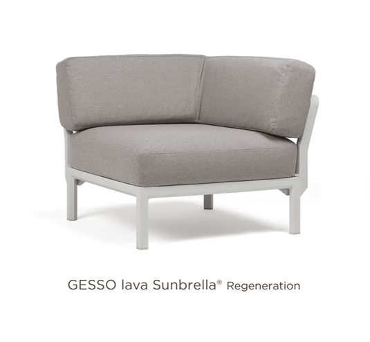 Maximo Corner Module Modula Corner Seat - Custom Wood DesignsNardi Maximo Corner Module from Modula modular sofa, gray corner seat for outdoor or hospitality use, featuring cushioned seating.Modular Sofa24575217917687Gesso Lava Sunbrella
