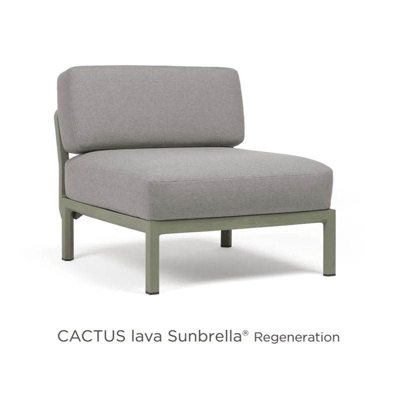 Load image into Gallery viewer, Maximo Modular Centre Seat Sofa Middle - Custom Wood DesignsNardi Maximo modular sofa center seat with cactus lava Sunbrella fabric, outdoor hospitality furniture, middle section for sectional sofaModular Sofa24575210491191Cactus Lava
