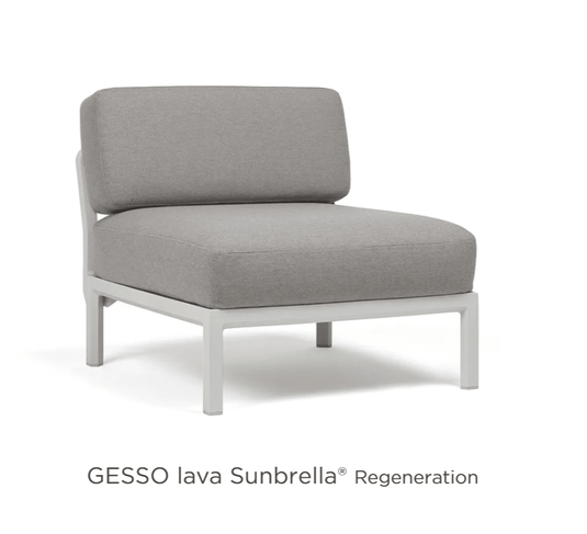 Maximo Modular Centre Seat Sofa Middle - Custom Wood DesignsNardi Maximo modular centre seat sofa in Gesso Lava fabric, showcasing the comfortable middle section of an outdoor modular sofa set.Modular Sofa24575219927351Gesso Lava