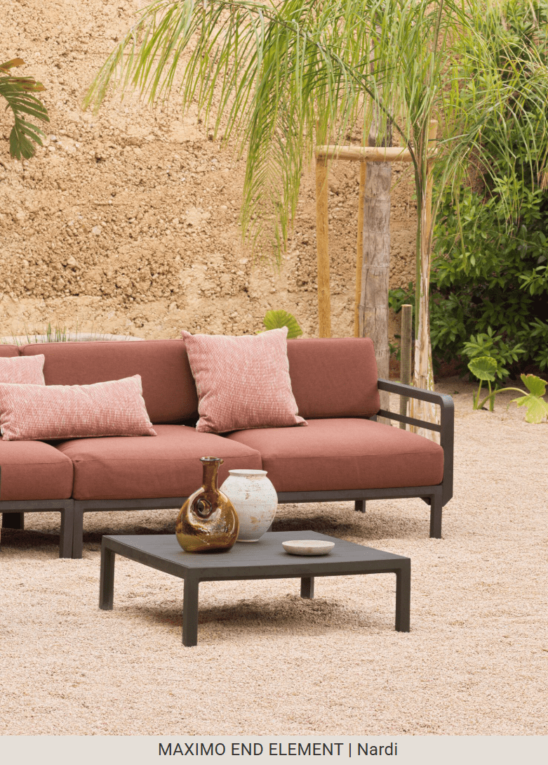 Load image into Gallery viewer, Maximo Modular Centre Seat Sofa Middle - Custom Wood DesignsNardi Maximo modular sofa with a central seat, featuring modern design and plush cushions for comfortable living space.Modular Sofa24575218909143Terra Timo
