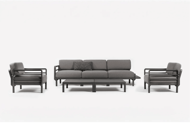 Load image into Gallery viewer, Maximo Modular Centre Seat Sofa Middle - Custom Wood DesignsNardi Maximo modular sofa with a central seat in a modern living room setting, showcasing its contemporary design and fabric upholstery.Modular Sofa24575218909143Terra Timo
