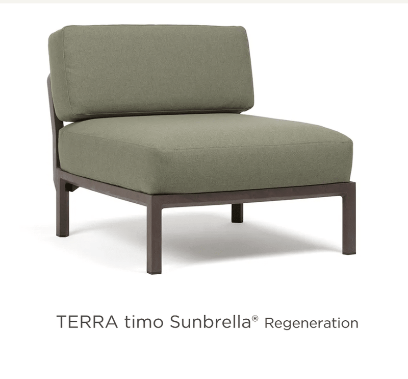 Load image into Gallery viewer, Maximo Modular Centre Seat Sofa Middle - Custom Wood DesignsNardi Maximo modular sofa center seat in outdoor terracotta with Sunbrella fabric, ideal for hospitality outdoor furniture.Modular Sofa24575218909143Terra Timo
