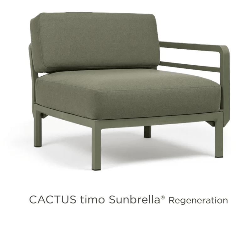 Load image into Gallery viewer, Maximo Modular End Sofa Left/Right - Custom Wood DesignsMaximo modular outdoor sofa by Nardi, showing a stylish cactus-colored sectional with plush cushions for comfortable seating.Modular Sofa24575211858807Cactus Timo
