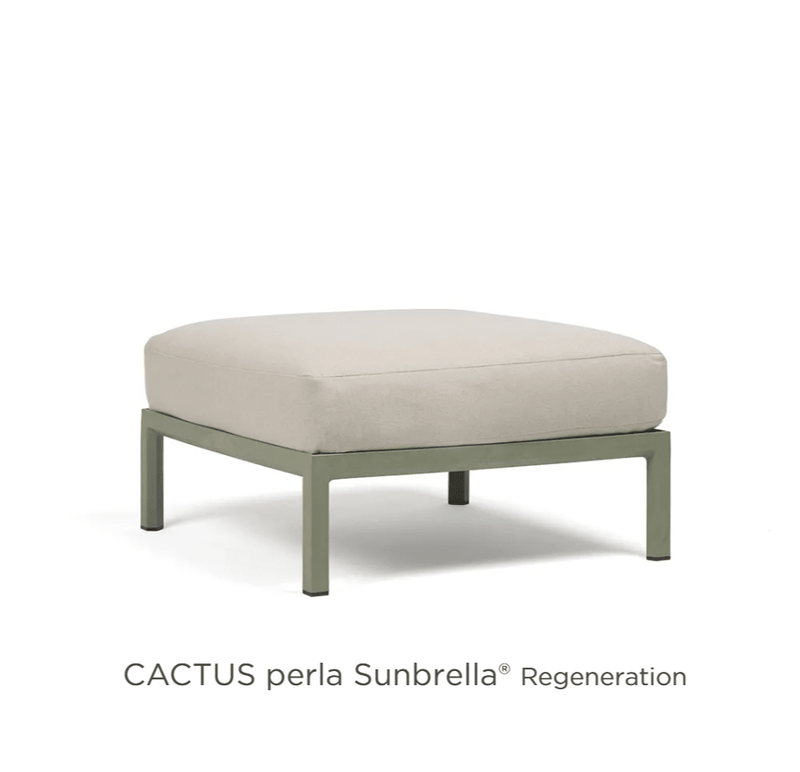 Load image into Gallery viewer, Maximo Pouf Modular Seating Element - Custom Wood DesignsNardi Maximo Pouf modular sofa seat with cactus-shaped cushion, outdoor luxury furniture, versatile footstool for outdoor seating.Modular Sofa24575216639383Cactus Perla
