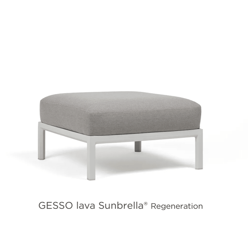 Load image into Gallery viewer, Maximo Pouf Modular Seating Element - Custom Wood DesignsNardi Maximo Pouf modular sofa seating element in white fabric, outdoor use, versatile footstool for luxury outdoor furniture.Modular Sofa24575216341079Gesso Cannella
