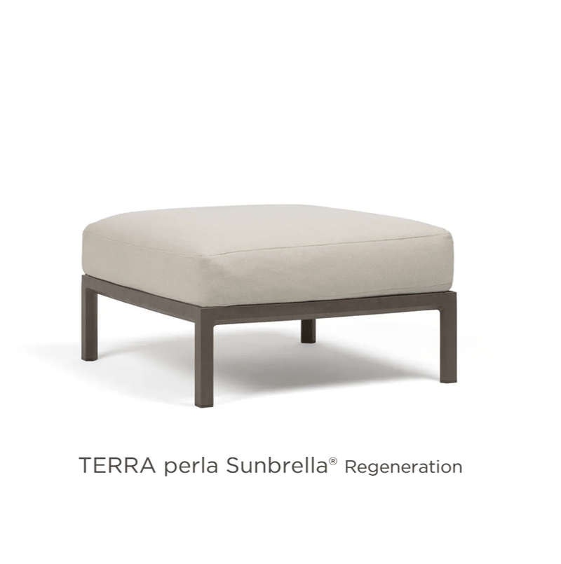 Load image into Gallery viewer, Maximo Pouf Modular Seating Element - Custom Wood DesignsNardi Maximo modular sofa with terra cotta pouf, outdoor seating and footstool, modern and luxurious outdoor furniture arrangement.Modular Sofa24575215877239Terra Perla
