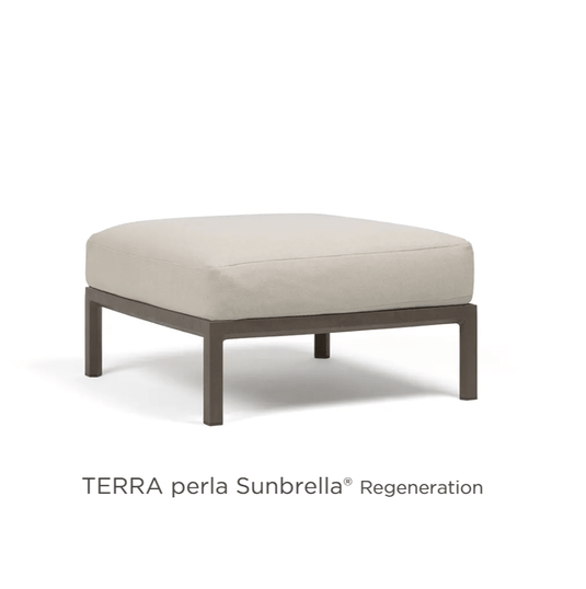 Maximo Pouf Modular Seating Element - Custom Wood DesignsNardi Maximo modular sofa with terra cotta pouf, outdoor seating and footstool, modern and luxurious outdoor furniture arrangement.Modular Sofa24575215877239Terra Perla