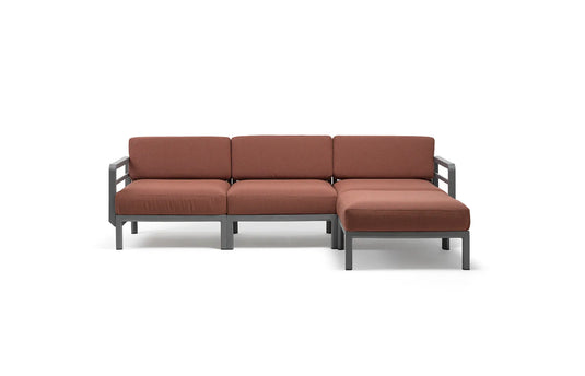 Nardi Maximo 4 modular outdoor sofa – Basalto / Cannella