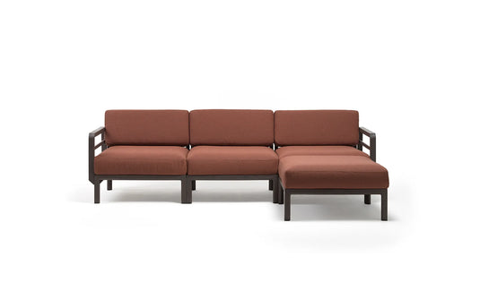 Nardi Maximo 4 modular outdoor sofa – Terra / Cannella, white background