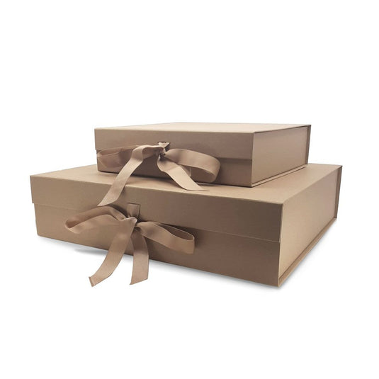 Luxury brown gift boxes pack of 20 Custom Wood Designs __label: Multibuy med-250x220x60mm-luxury-brown-gift-boxes-pack-of-20-53613222494551