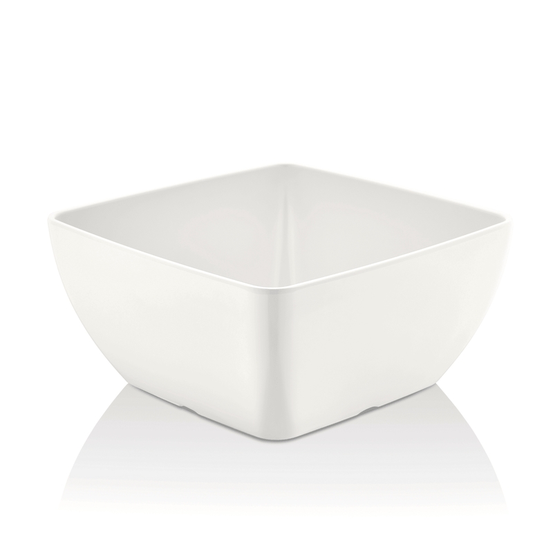 Load image into Gallery viewer, Melamine square bowl, white, 125x125x(h)65mm - Custom Wood DesignsWhite melamine square bowl by Fine Dine, measuring 125x125x65mm, with a smooth surface and modern design.Melamine bowl779620
