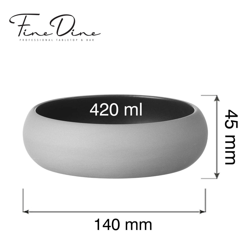 Load image into Gallery viewer, Mia Black bowl, 140mm - Custom Wood DesignsFine Dine Mia Black bowl, 140mm, showcasing a sleek ceramic bowl with a matte black finish and modern design.bowl778104
