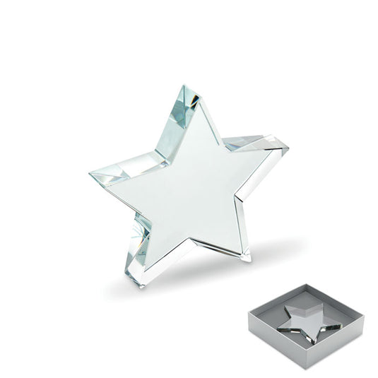 Glass star award, pack of 10 glass star trophies Ireland