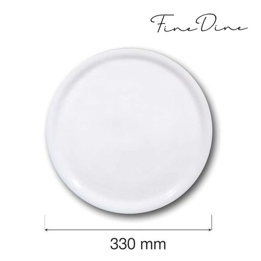 Napoli pizza plate, white, 330mm - Custom Wood DesignsWhite Napoli pizza plate by Fine Dine, 330mm diameter, showcasing a clean, elegant ceramic serving dish for pizza.pizza plate04018001
