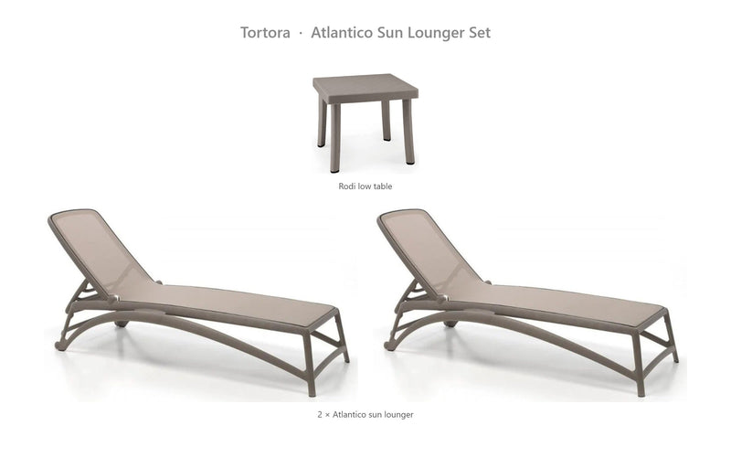 Load image into Gallery viewer, Nardi Atlantico Sun Lounger Set – Tortora
