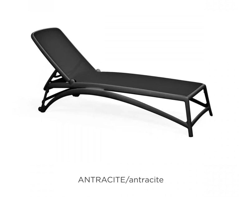 Load image into Gallery viewer, Nardi Atlantico Sun Lounger Stackable Poolside Recliner - Custom Wood DesignsNardi Atlantico sun lounger in antracite color, stackable outdoor poolside recliner for patio relaxation.Sunlounger24575216590775Antracite Antracite
