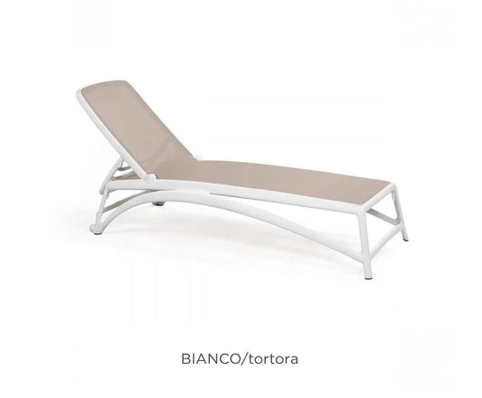 Nardi Atlantico Sun Lounger Stackable Poolside Recliner - Custom Wood DesignsNardi Atlantico stackable sun lounger in Bianco Tortora outdoor poolside recliner on patio, durable outdoor furniture.Sunlounger24575216756311Bianco Tortora