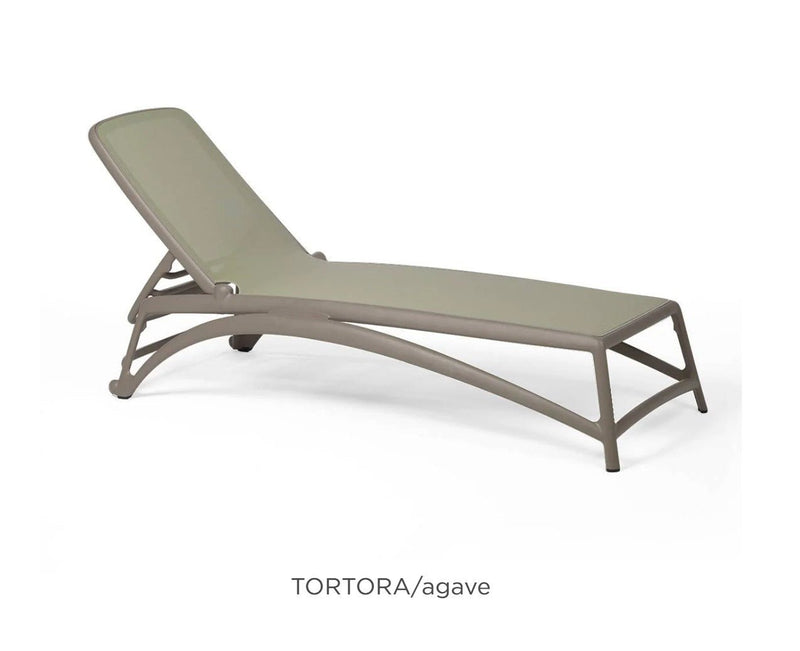 Load image into Gallery viewer, Nardi Atlantico Sun Lounger Stackable Poolside Recliner - Custom Wood DesignsNardi Atlantico stackable sun lounger in TortoraAgave color, outdoor poolside recliner with modern design for patio or garden.Sunlounger24575216325239Tortora Agave
