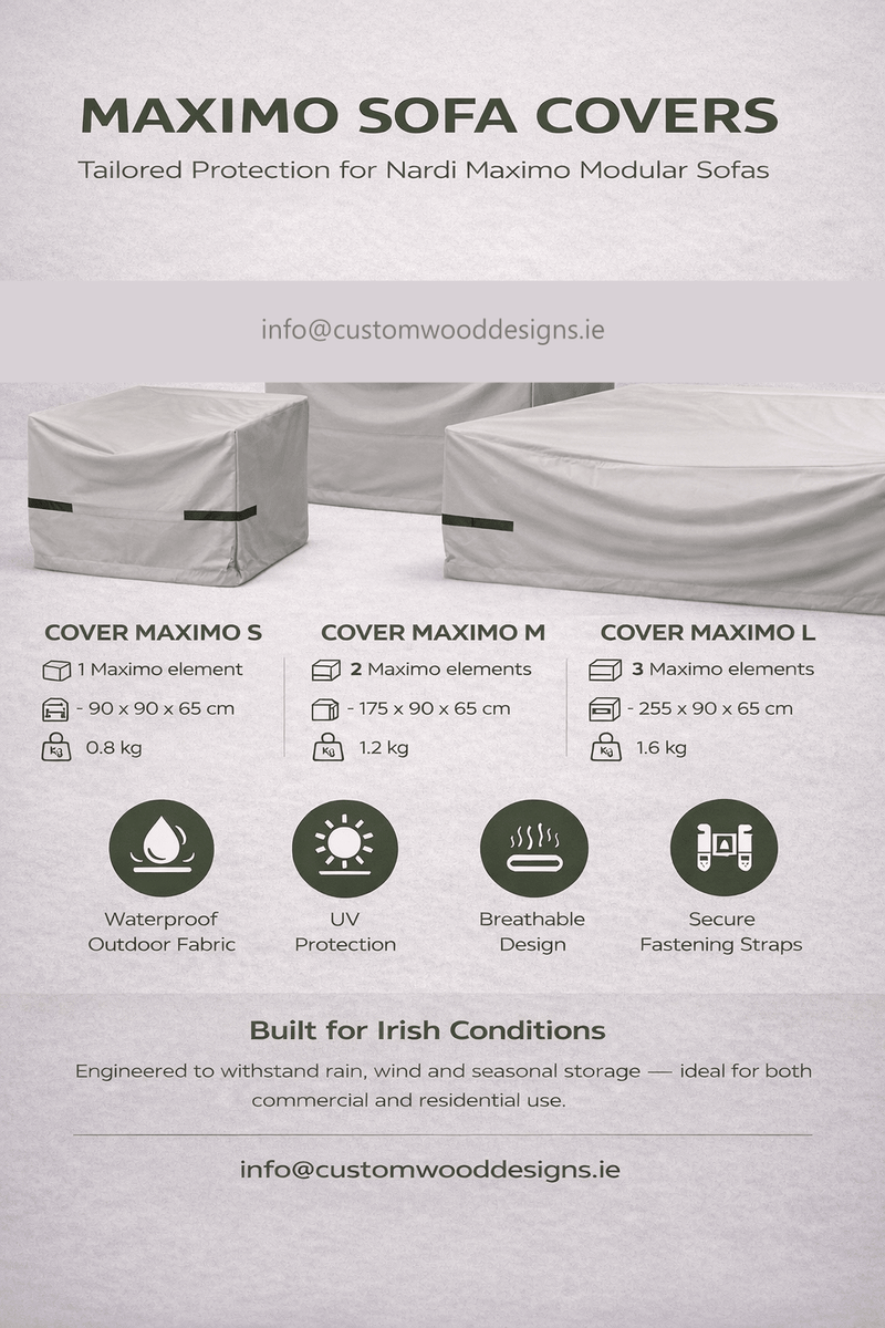 Load image into Gallery viewer, Nardi Cover Maximo Outdoor Furniture Cover S M L - Custom Wood DesignsNardi Maximo outdoor furniture cover for sofa, available in S, M, L sizes, protecting Nardi outdoor furniture from weather.Outdoor Furniure Nardi Covers24575207196343MAXIMO L (3 Maximo elements)
