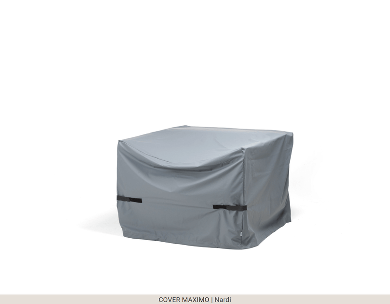 Load image into Gallery viewer, Nardi Cover Maximo Outdoor Furniture Cover S - Custom Wood DesignsNardi Maximo outdoor furniture cover in small size, protecting a sofa from weather elements, black fabric with Nardi branding.Outdoor Furniure Nardi Covers24575193088215MAXIMO S (1 Maximo element)
