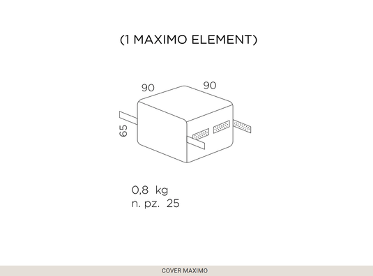 Nardi Cover Maximo Outdoor Furniture Cover S - Custom Wood DesignsNardi Cover Maximo outdoor furniture cover for sofa, weather-resistant fabric, protecting Nardi outdoor furniture in Dublin.Outdoor Furniure Nardi Covers24575193088215MAXIMO S (1 Maximo element)