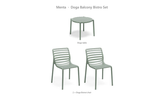 Nardi Doga Balcony Bistro Set – Menta
