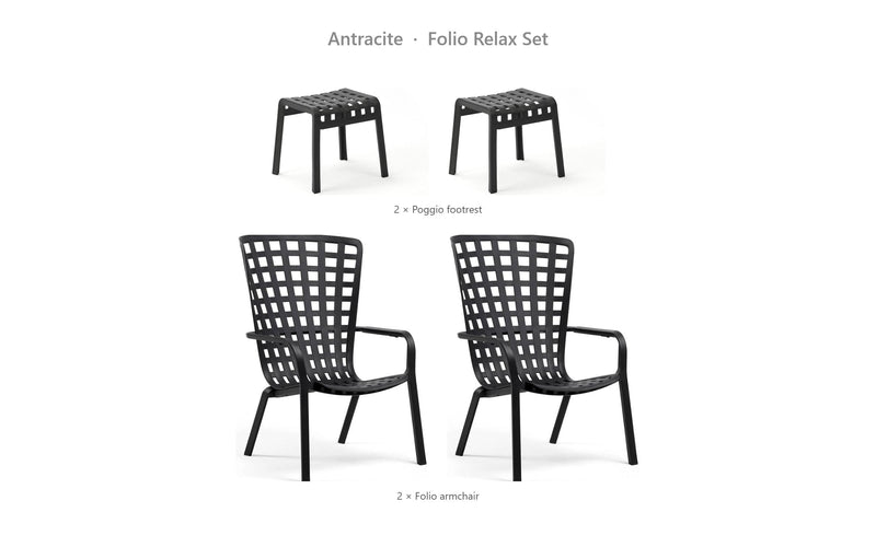 Load image into Gallery viewer, Nardi Folio Relax Set – Antracite

