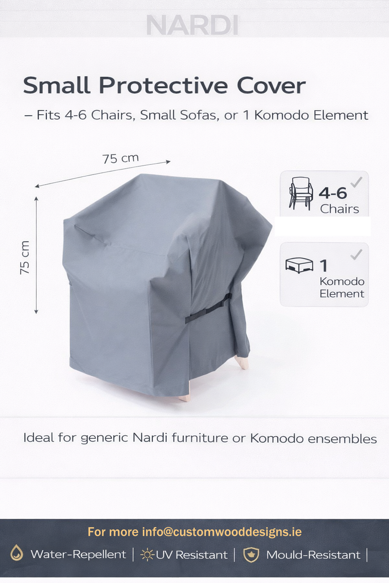 Load image into Gallery viewer, Nardi Komodo outdoor furniture cover in various sizes, protecting Nardi chairs and tables from weather elements.
