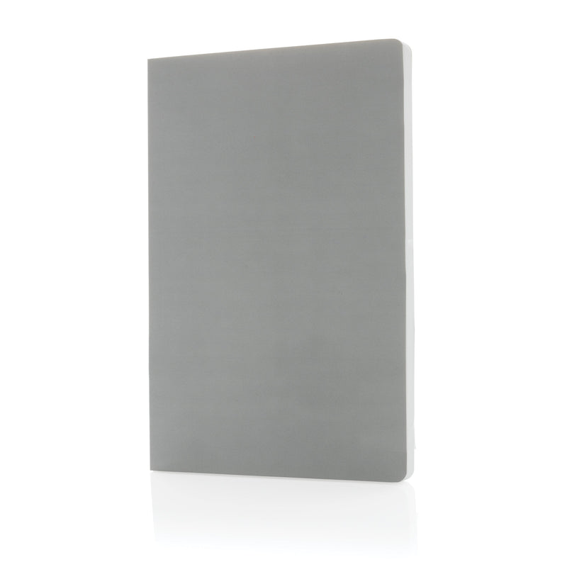 Load image into Gallery viewer, A5 Softcover stone paper notebook pack of 25 Grey Custom Wood Designs __label: Multibuy navy-a5-softcover-stone-paper-notebook-pack-of-25-53369907675479
