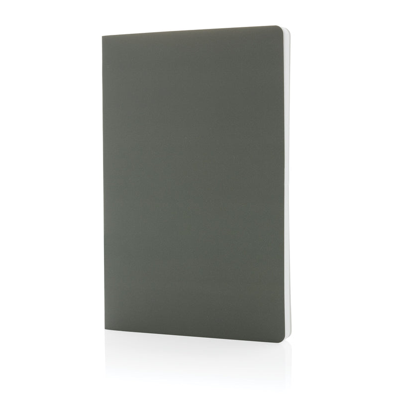 Load image into Gallery viewer, A5 Softcover stone paper notebook pack of 25 Green Custom Wood Designs __label: Multibuy navy-a5-softcover-stone-paper-notebook-pack-of-25-53613765951831
