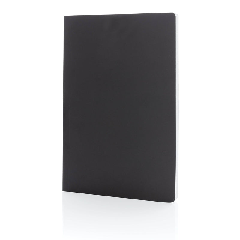 Load image into Gallery viewer, A5 Softcover stone paper notebook pack of 25 Black Custom Wood Designs __label: Multibuy navy-a5-softcover-stone-paper-notebook-pack-of-25-53613771718999
