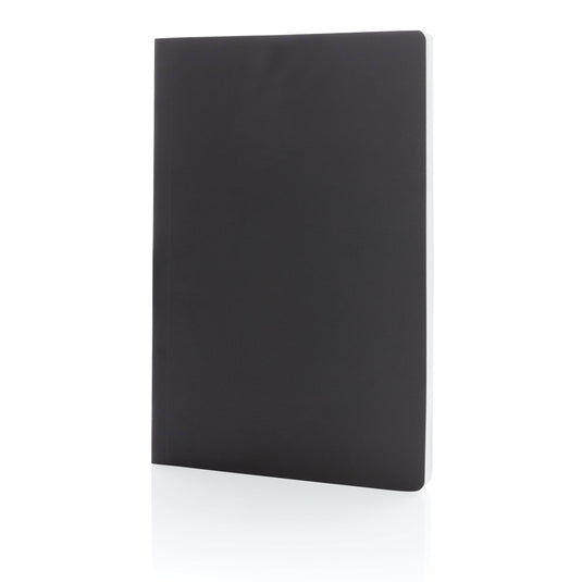 A5 Softcover stone paper notebook pack of 25 Black Custom Wood Designs __label: Multibuy navy-a5-softcover-stone-paper-notebook-pack-of-25-53613771718999