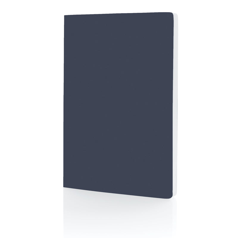 Load image into Gallery viewer, A5 Softcover stone paper notebook pack of 25 Navy Custom Wood Designs __label: Multibuy navy-a5-softcover-stone-paper-notebook-pack-of-25-56096533021015
