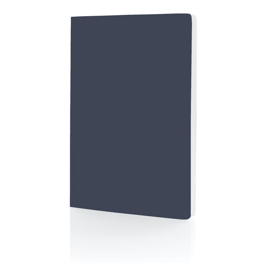 A5 Softcover stone paper notebook pack of 25 Navy Custom Wood Designs __label: Multibuy navy-a5-softcover-stone-paper-notebook-pack-of-25-56096533021015