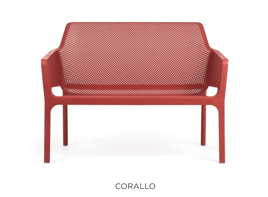 Net Bench Outdoor 2-Seater - Custom Wood DesignsNardi CoralloNet outdoor 2-seater net bench with woven design, suitable for garden or patio seating.Nrdi Bench Outdoor24575207328023Corallo