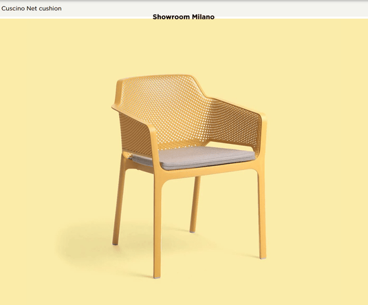 Net Chair Cushion by Nardi - Custom Wood DesignsNardi net chair cushion with supportive padding, designed for outdoor patio chairs, enhances comfort and style.Nardi Chair Net Cushion Accessories24575208945975Bianco
