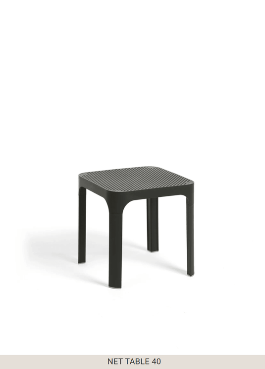 Net Table 40 Outdoor Side Table - Custom Wood DesignsAntracite Nardi Net Table 40 outdoor side table with a modern design, ideal for patio furniture and outdoor spaces.Nardi Table Outdoor24575203238935Antracite