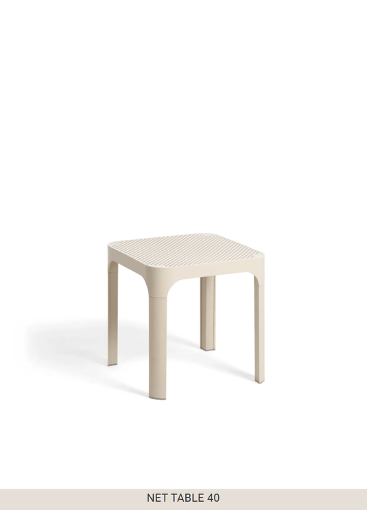 Net Table 40 Outdoor Side Table - Custom Wood DesignsNardi CordaNet Table 40 outdoor side table with a woven cord design, ideal for patio furniture and outdoor use.Nardi Table Outdoor24575202940631Corda
