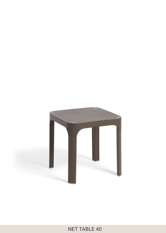 Net Table 40 Outdoor Side Table - Custom Wood DesignsNardi Net Table 40 outdoor side table in tobacco color, suitable for patio furniture and outdoor use.Nardi Table Outdoor24575203404471Tabacco