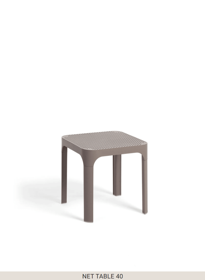 Load image into Gallery viewer, Net Table 40 Outdoor Side Table - Custom Wood DesignsNardi Net Table 40 outdoor side table in tortora color, made of durable patio furniture material, perfect for outdoor spaces.Nardi Table Outdoor24575203404471Tabacco
