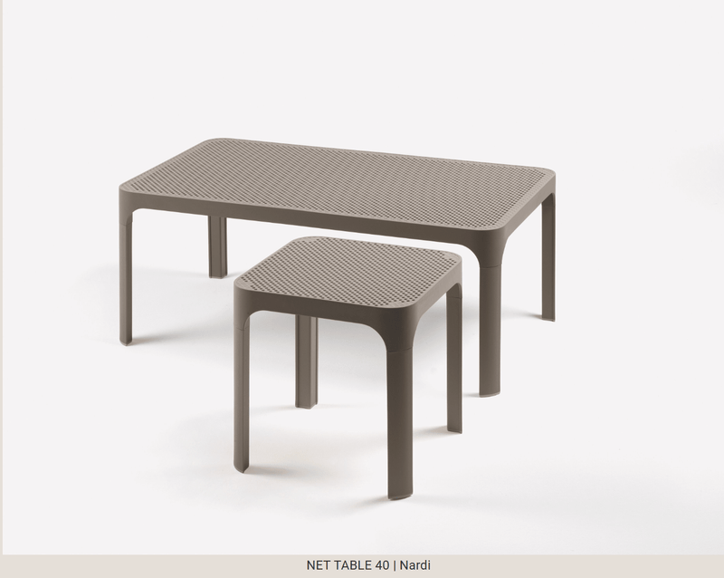 Load image into Gallery viewer, Net Table 40 Outdoor Side Table - Custom Wood DesignsNardi Net Table 40 outdoor side table in tortora color, designed for patio furniture, suitable for outdoor use.Nardi Table Outdoor24575203404471Tabacco
