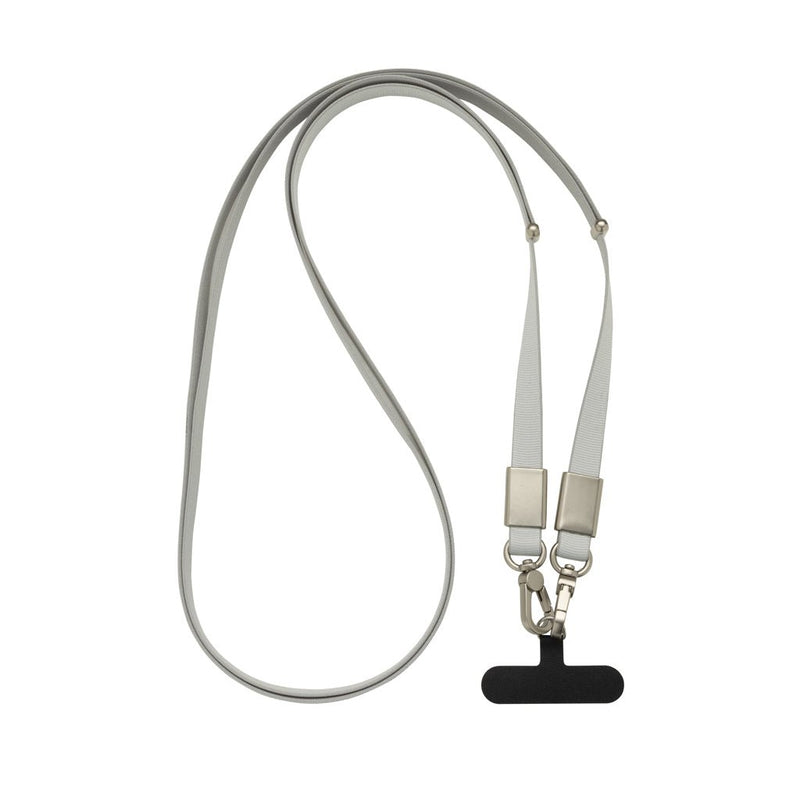 Load image into Gallery viewer, XD Xclusive Nivo RCS recycled PET crossbody lanyard with custom wood design for phone and tablet accessories.
