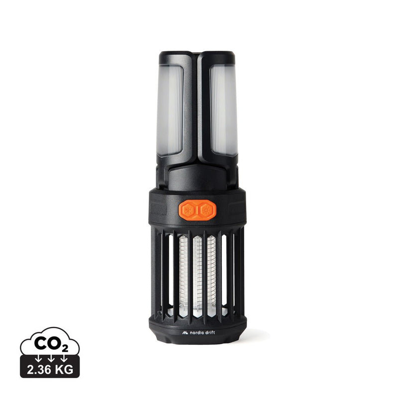 Load image into Gallery viewer, Nordic Drift Titan Portable mosquito repellent camping light - Custom Wood DesignsNordic Drift Titan portable mosquito repellent camping light attached to a phone, providing insect protection while outdoors.Phone &amp; Tablet accessoriesND430.0301ABSblack

