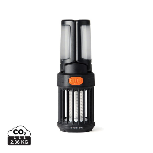 Nordic Drift Titan Portable mosquito repellent camping light - Custom Wood DesignsNordic Drift Titan portable mosquito repellent camping light attached to a phone, providing insect protection while outdoors.Phone & Tablet accessoriesND430.0301ABSblack