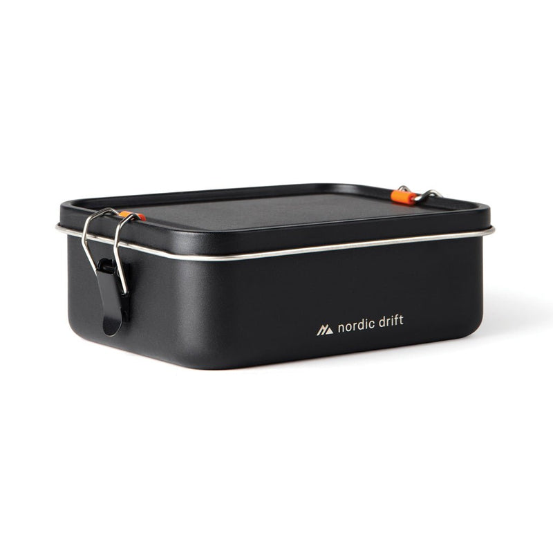 Load image into Gallery viewer, Nordic Drift Trail RCS Adventure Lunchbox 1200ML - Custom Wood DesignsNordic Drift Drift Trail RCS Adventure Lunchbox 1200ML, with a sleek design and secure lid, suitable for home and outdoor use.Home &amp; LivingND350.0001Recycled Stainless steel,Siliconeblack

